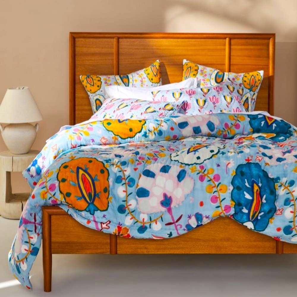 Anthropologie Gertrude Quilt Set - King